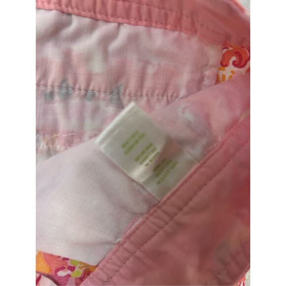 Lilly Pulitzer shorts size 4 small pink tigers flowers rn#88189 - Picture 6 of 8